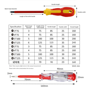Juego de <span class=keywords><strong>9</strong></span> Destornilladores Aislados de 1000V, Destornilladores Magnéticos de Alto Voltaje y Herramientas Magnéticas - Product Image 6