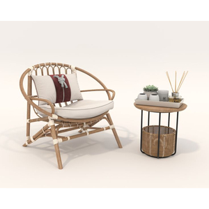 Meubles de salon haut de gamme en rotin, design unique et luxueux, fabriqués en Inde, pour la maison et l'hôtellerie, à un prix impressionnant. - Product Image 1