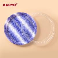 KARYO KY-321 imprimé personnalisé épaissi nourriture jetable à emporter gâteau collation emballage boîte à bento plateau à sushi avec couvercle
