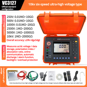 Megóhmetro Digital de Ultra Alto Voltaje <span class=keywords><strong>VICTOR</strong></span> VC60H - 15KV - Product Image 4