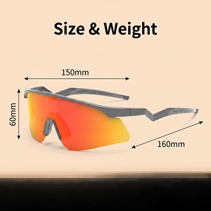 <span class=keywords><strong>Occhiali</strong></span> <span class=keywords><strong>da</strong></span> <span class=keywords><strong>Sole</strong></span> Sportivi Protettivi con Superficie a Specchio Rivestita, <span class=keywords><strong>Protezione</strong></span> <span class=keywords><strong>UV</strong></span> fino a <span class=keywords><strong>400</strong></span>, Adatti per Ciclismo e Attività all'Aperto - Product Image 6