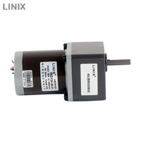 Motorreductores de CC de 12 Voltios Linix 55ZY12-25, 0.079nm, 3000 RPM, 40W, Software, Alta Eficiencia, Mini