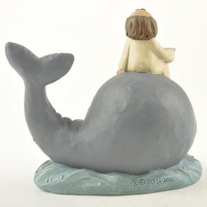 Viaggio fedele: Jonah e la statuetta in resina di balena "chiamata al signore" JONAH W/balena-un simbolo di <span class=keywords><strong>speranza</strong></span> e risposta divina - Product Image 3