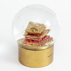 HappySouvenirs korea souvenirs snow <strong>globe</strong> 3d building snowball souvenir gifts for historic place square base <strong>water</strong> <strong>globe</strong> & <strong>snow</strong> - Product Image 2