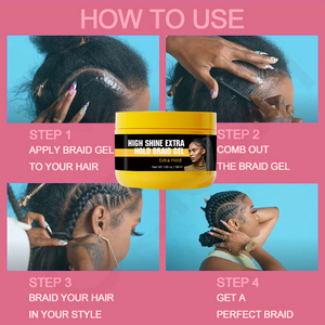<span class=keywords><strong>Gel</strong></span> Coiffant Hydratant Anti-Démangeaisons <span class=keywords><strong>pour</strong></span> Tresses et Locs, Effet Rafraîchissant sur le Cuir Chevelu, Fixation Extra Forte <span class=keywords><strong>pour</strong></span> Tresses et Kits de Coiffure - Product Image 4