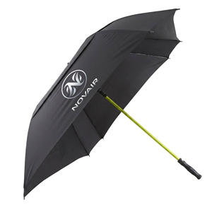 heavy duty 68 inch square golf <b>umbrella</b> with fiberglass ribs extra large canopy wind resistant for golf course training - Product Image 6