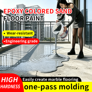 Peinture époxy auto-nivelante Taiyan effet marbre liquide <span class=keywords><strong>pour</strong></span> <span class=keywords><strong>sols</strong></span> et cours extérieurs – Application au couteau et au truelle - Product Image 2