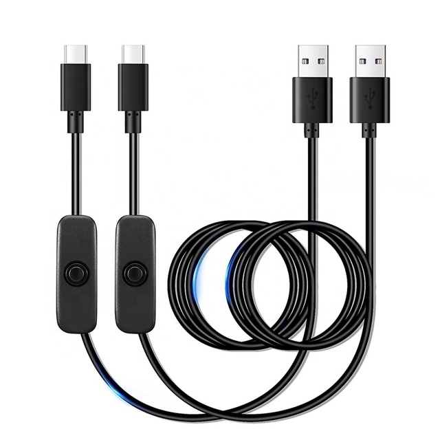 1m 2m 3m 5V 3A USB Type C Charger Power Cable with Switch on OFF for Raspberry Pi