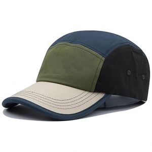 Casquette décontractée de baseball d'extérieur personnalisée respirante en sergé de nylon à 5 panneaux, design non structuré, pour hommes et femmes - Product Image 6