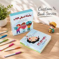 Livres de lecture pour enfants, collection de livres d'histoires pour enfants, couverture rigide, impression illustrée en couleur personnalisée avec emballage en boîte coulissante