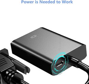 Адаптер VGA-HDMI для подключения ноутбука с традиционным интерфейсом VGA, ПК с монитором HDMI или проектором, конвертер VGA-HDMI - Product Image 5