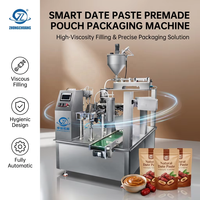 Machine de remplissage et de scellage à chaud pour pâte de dattes de jujube, système de conditionnement Doypack vertical à 8 stations, Maquina Envasadora