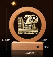Trophée en cristal en bois écologique haut de gamme gravé Prix de la réunion annuelle créative personnalisée
