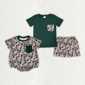 Conjunto de Pantalones Cortos Casuales con Estampado de Camuflaje de Pato Mallard para Niños Pequeños, Ropa de Verano para Bebés, Ropa para Niños - Product Image 1