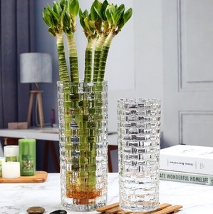 Nouveau type de vases en verre modernes uniques, pièce maîtresse de mariage, vase à fleurs en verre, grand vase en cristal réversible - Product Image 3
