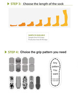 Chaussettes de Pilates personnalisées antidérapantes, broderie blanche avec logo, chaussettes de sport