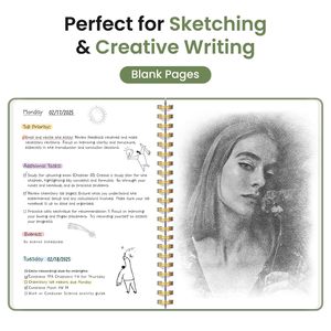 <span class=keywords><strong>Quaderno</strong></span> a <span class=keywords><strong>spirale</strong></span> A5 con copertina rigida, 140 pagine a righe, per ufficio, scuola e scrittura. - Product Image 3
