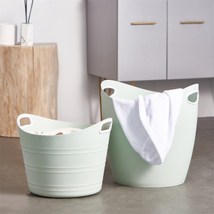 Cesto per Bucato MONR in Plastica PP di Alta Qualità, Capacità 35L, Carico 10kg, <span class=keywords><strong>Design</strong></span> Moderno per <span class=keywords><strong>Bagno</strong></span>, Contenitore per Vestiti Sporchi - Product Image 2