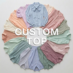 SHENGFU Blusas Personalizadas para Mujer, Camisetas de Chifón de Manga Larga, Tejido Acanalado, OEM ODM, Crop Top, Camisetas Casuales para Dama - Product Image 1