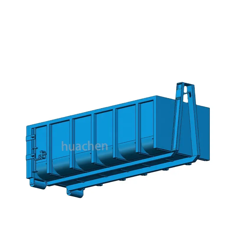 Huachen Afvalbeheer Afval Wegwerp Haak Lift Bak Op Maat Roll Off Dumpster Truck Body Haak Lift Container