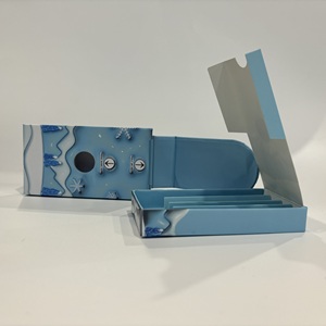 Scatola in Cartone Personalizzata per Smoke Shop con Stampa CMYK, Chiusura Magnetica a Prova di Bambino, Confezione Pre-assemblata per Coni Arrotolati con Porta Fiammiferi - Product Image 2