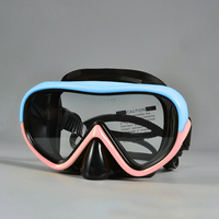 Masques de plongée avec lentille en verre trempé, pour la plongée en apnée, 1 pièce
