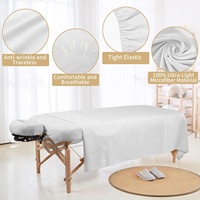 Housse de table de massage respirante en microfibre de qualité supérieure pour spa, salon et usage médical