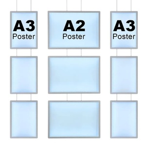 กรอบไฟ LED แบบแขวนสั่งทำได้ ขนาด A1 A2 A3 A4 สำหรับแสดงหน้าต่างอสังหาริมทรัพย์ ป้ายโฆษณา ไลท์บ็อกซ์ - Product Image 1