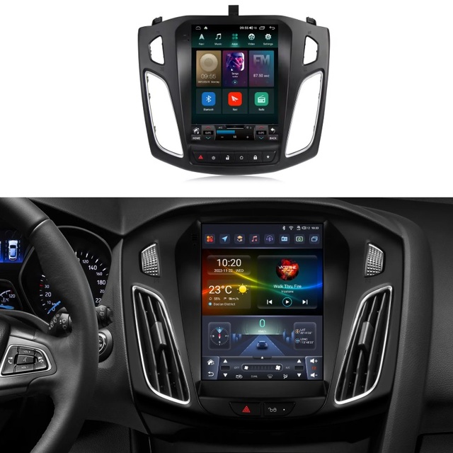 10.4" Android 13.0 Vertical Screen Style for ford Focus 2013 - 2017 Built-in Car Play Car Video Player Touch Screen 4+64 GB
