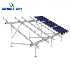 BRISTAR通用铝光伏支撑太阳能电池板安装支架地面货架系统