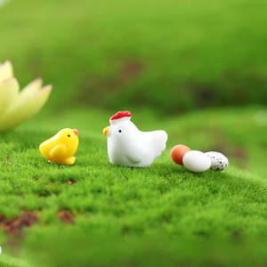 Mini Figura de Gallina y Huevos de Resina, Miniaturas de Decoración de Paisajes, Amuleto de Animales, Adornos de Escritorio, Accesorios de Bricolaje - Product Image 5