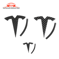 Emblème autocollant personnalisé pour le logo avant/arrière/volant pour les modèles 3/Y 19-24
