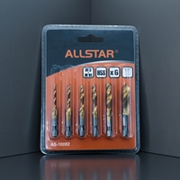 Outils de travail du bois professionnels All Star M3-M52 Hss, tarauds à main, tarauds combinés, tarauds à spirale HSS, jeu de forets à tarauder