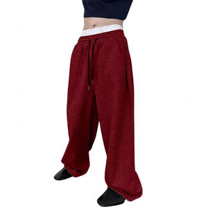 กางเกงวอร์มลำลองขากว้างของผู้ชายกางเกงฤดูร้อนเอวยางยืดกันลมระบายอากาศได้อย่างรวดเร็วผ้าไนลอน/ผ้าฝ้ายออกแบบได้ตามต้องการคุณภาพสูง - Product Image 2