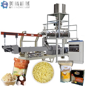 Línea de Producción de Arroz Nutritivo, Extrusora de Doble Tornillo para Arroz de Camote Morado, Máquina de Hinchado de Arroz Reconstruido de Alta Potencia - Product Image 1