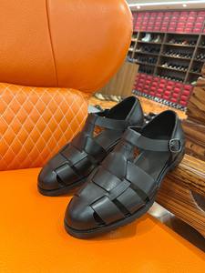 Sandalias Romanas Tejidas Retro para Hombre, Planas, Versátiles, Transpirables, con Punta Cubierta, Diseño de Parches, Cierre con Cordones, Antideslizantes y Ligeras - Product Image 5