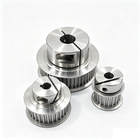Poulie de distribution en aluminium sur mesure OEM à double bride pour systèmes de servomoteurs et de moteurs pas à pas