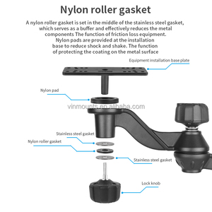 6 "หมุนแนวนอนจับปลาเดี่ยวมอนิเตอร์14"-20 ''tele-POLE MOUNT VIN-TYQ-HB-01-Lock-LZ - Product Image 5