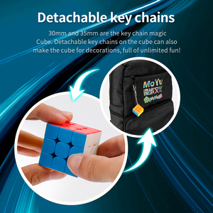 MoYu <span class=keywords><strong>Cube</strong></span> 3*3 Móc Chìa Khóa Ma Thuật Nhỏ Khối Lập Phương Kèm Quà Tặng Đồ Chơi Bộ Khối Lập Phương Tốc Độ Nhỏ 3.5Cm - Product Image 3