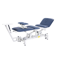 Table de traction pour traitement Dispositif de traction de la colonne lombaire à 4 sections Lit de physiothérapie Table de chute chiropratique Canapé d'examen