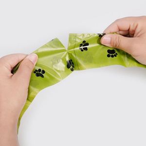 Sacs à déjections pour animaux de compagnie en rouleau individuel, parfumés, épaissis, écologiques et biodégradables, vente en gros, 36 rouleaux/boîte - Product Image 1