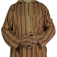 Musulman Hommes Kaftan Robe Pakistan Traditionnel Ethnique Moyen Orient Thobe Kurta Arab Abaya Turc Islamique Manches Longues Maroc Robe
