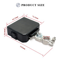 Bloc de fusibles à borne de batterie 3 voies 12V-24V, support de fusibles à visser pour fusibles ANS MIDI 200A