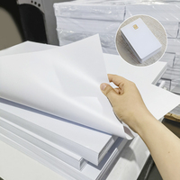 Feuille de PVC brillante blanche pour impression de cartes d'identité et de cartes de visite