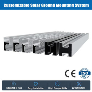 Rails de montage photovoltaïques pour panneaux solaires en gros d'usine, personnalisables pour les toits et l'utilisation <span class=keywords><strong>au</strong></span> <span class=keywords><strong>sol</strong></span>. - Product Image 1