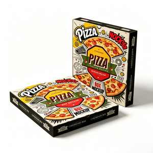 Scatola per Pizza Biodegradabile con Logo Personalizzato, Imballaggio <span class=keywords><strong>Alimentare</strong></span> in Cartone Ondulato Kraft, Fornitore all'Ingrosso - Product Image 4