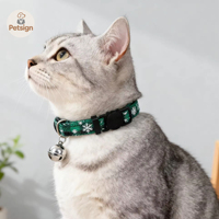 Meilleure vente hiver Polyester accessoires pour animaux de compagnie cloche de noël noeud papillon britannique Plaid luxe chien chat collier collier foulard