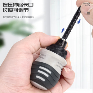 Ratcheting <b>Screwdriver</b> Cross Phillips Bit Anti-Slip Handle Matte Finish Plastic Handle Diy Tool Individual Piece - Product Image 2