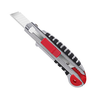 Utility Knife Stainless Steel 16.5cm Red Five Shot Blade For Office Wall Paper Cutting - Product Image 1
