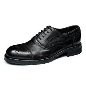 Zapatos Formales y Casuales de Negocios para Hombre, de Alta Calidad y Más Vendidos, Parte Superior de Cuero Genuino, Estilo Oxford con Cordones, Antideslizantes - Product Image 5